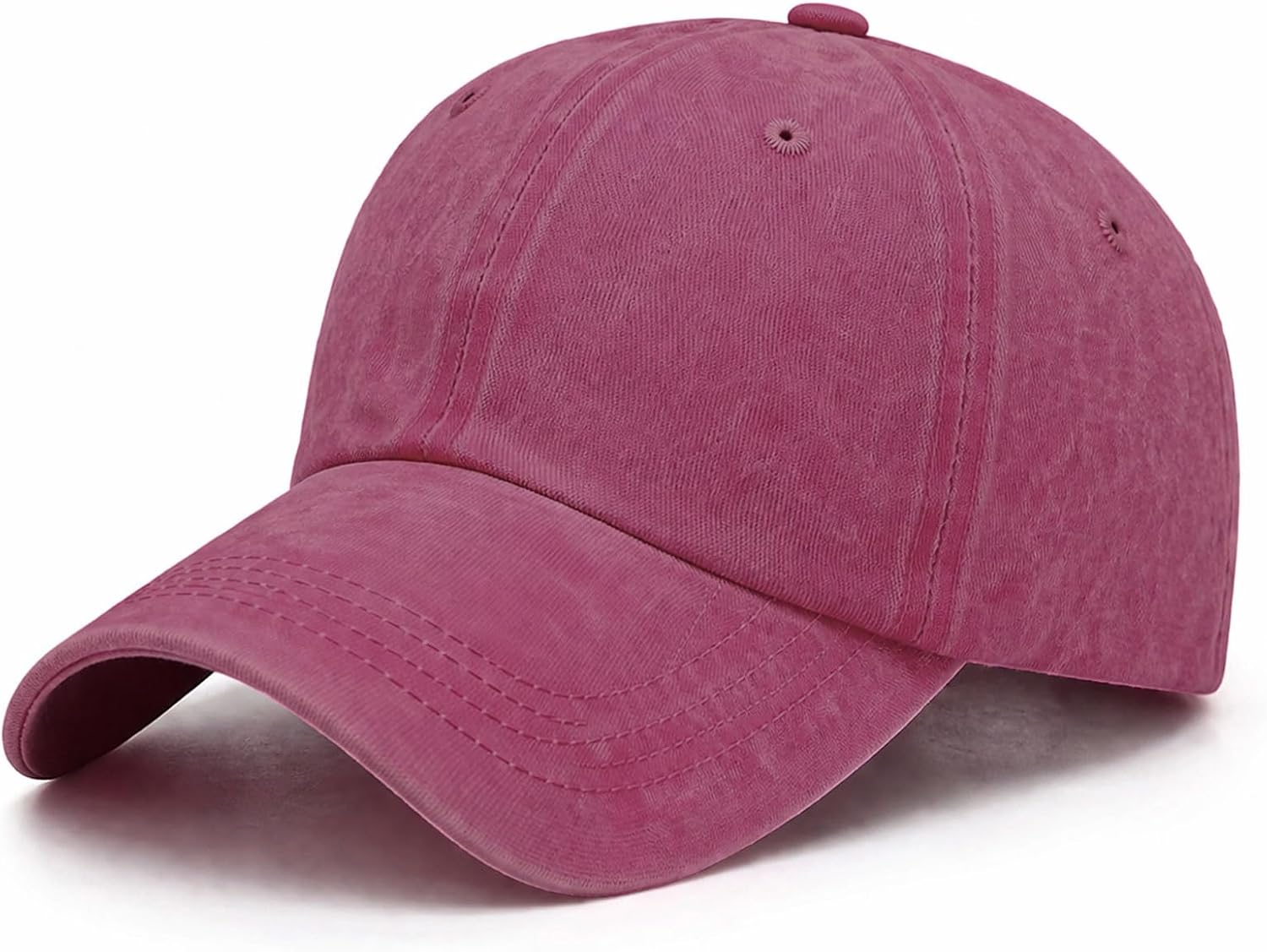 Washed Baseball Cap, Adjustable Low Profile Dad Hat
