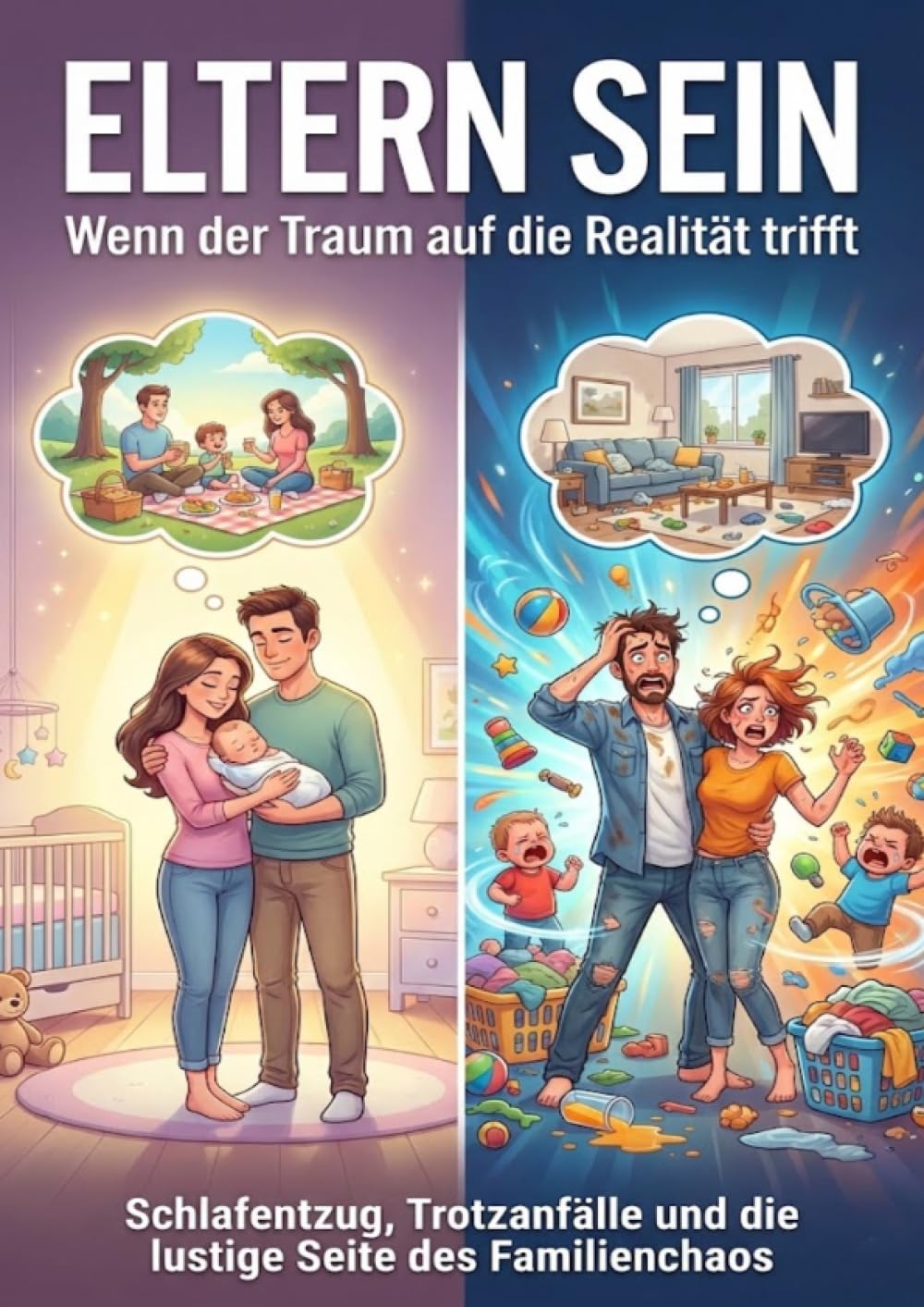 Eltern sein: Wenn der Traum auf die Realität trifft: Schlafentzug, Trotzanfälle und die lustige Seite des Familienchaos