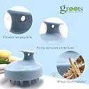 Groots Scalp Massager Shampoo Brush, Hair Scalp Scrubber, Scalp Exfoliator for Dandruff Removal, Soft Silicon Bristles, Prevents Hair Loss for Men, Women (Multicolor) gallery image