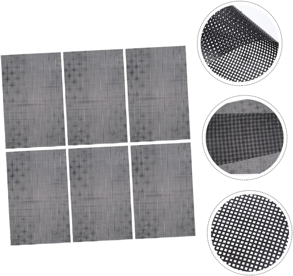 Tofficu 6pcs Plastic Mesh Sheets for Crochet Projects Flexible Material for Crafts Easy to Cut for Embroidery Sewing and Bag Making