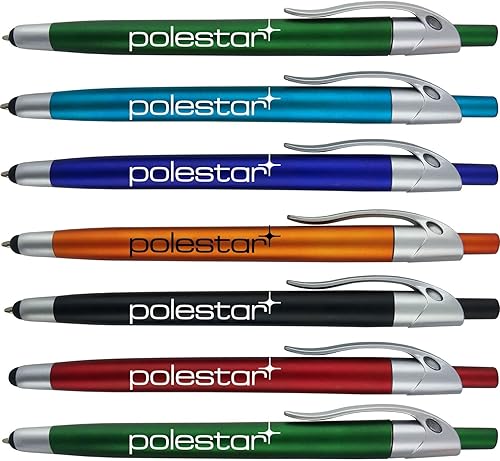 Miniatura 4 de Personalizado con logotipo personalizado o bolígrafos de texto, paquete de 450 - para marketing, fiestas y eventos, 2 en 1 Stylus capacitivo y