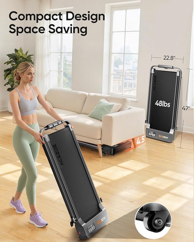Caminadora Eléctrica Plegable con Inclinación 2.5HP Gris Cla miniatura 8