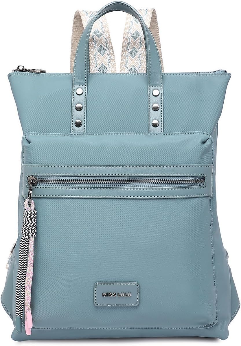 Miss Lulu Women Frauen Mode-Rucksack Backpack, L28W8H35cm Miss Lulu Women Frauen Mode-Rucksack Backpack, L28W8H35cm