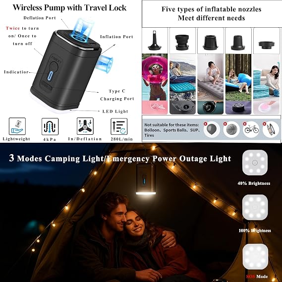 Travel Vacuum Bags with Pump 33L(21.65x15.75x5.91) Large Size IP67 Reusable Space Saver Compression Packing Storage Organizer Cube for Luggage CarryOn Suitcases & Backpack (2 Bag- BLACK)