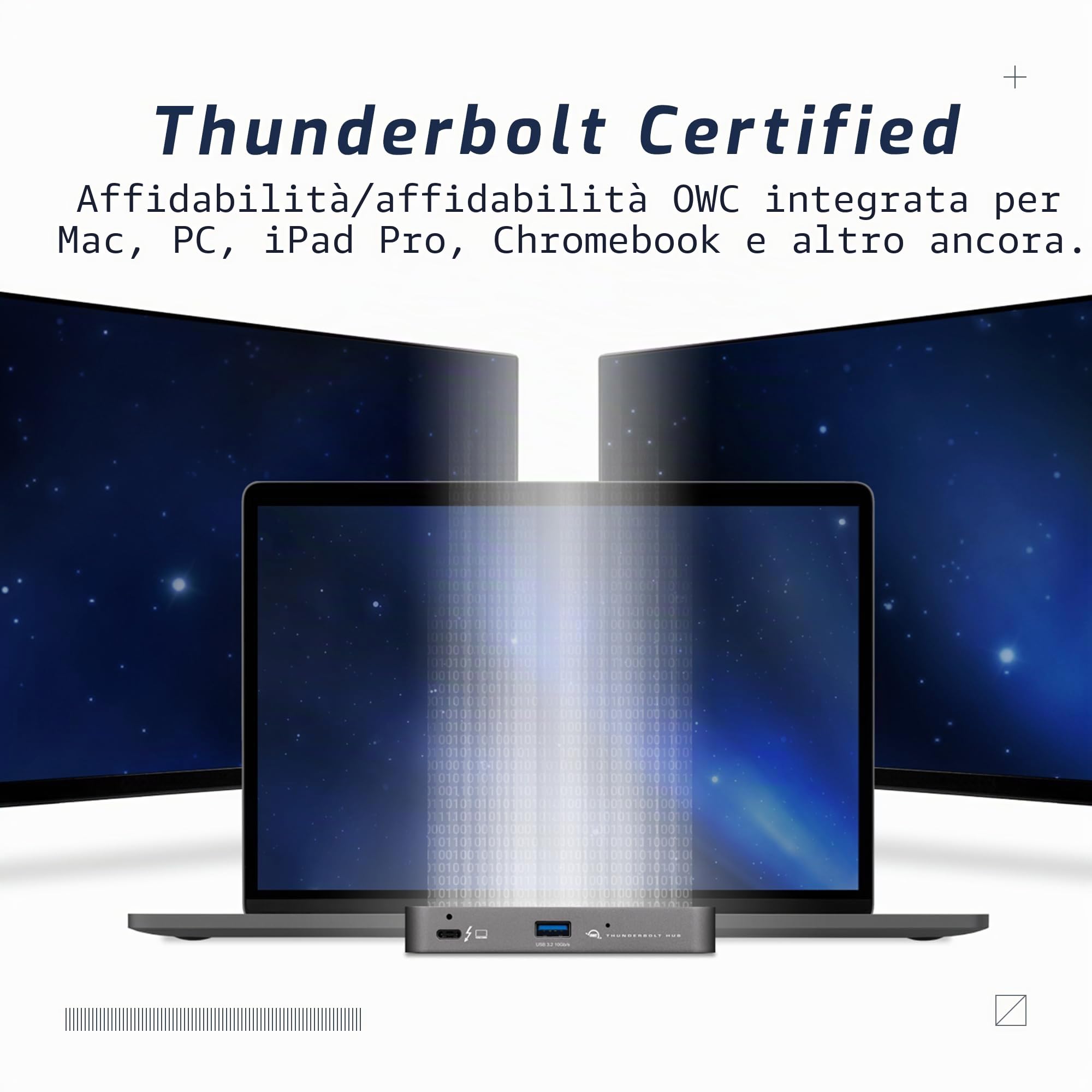 OWC OWCTB4HUB5P station d'accueil Avec fil Thunderbolt Gris