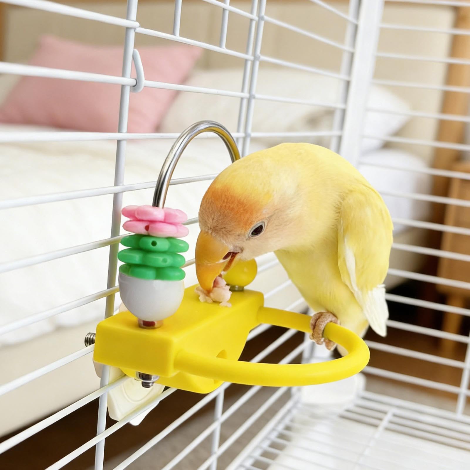 Amazon.co.jp: セキセイインコの止まり木 - 遊び心を刺激する回転