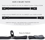 BELTROAD 2 PCS Buckless Belt Men, No Buckle Belt Men Women For Jeans Pants | 2 PCS Stretchy Invisible Belt without Buckle, No Buckle Belt Women, Elastic Stretch Buckleless Belt for Men Jeans Pants Gift