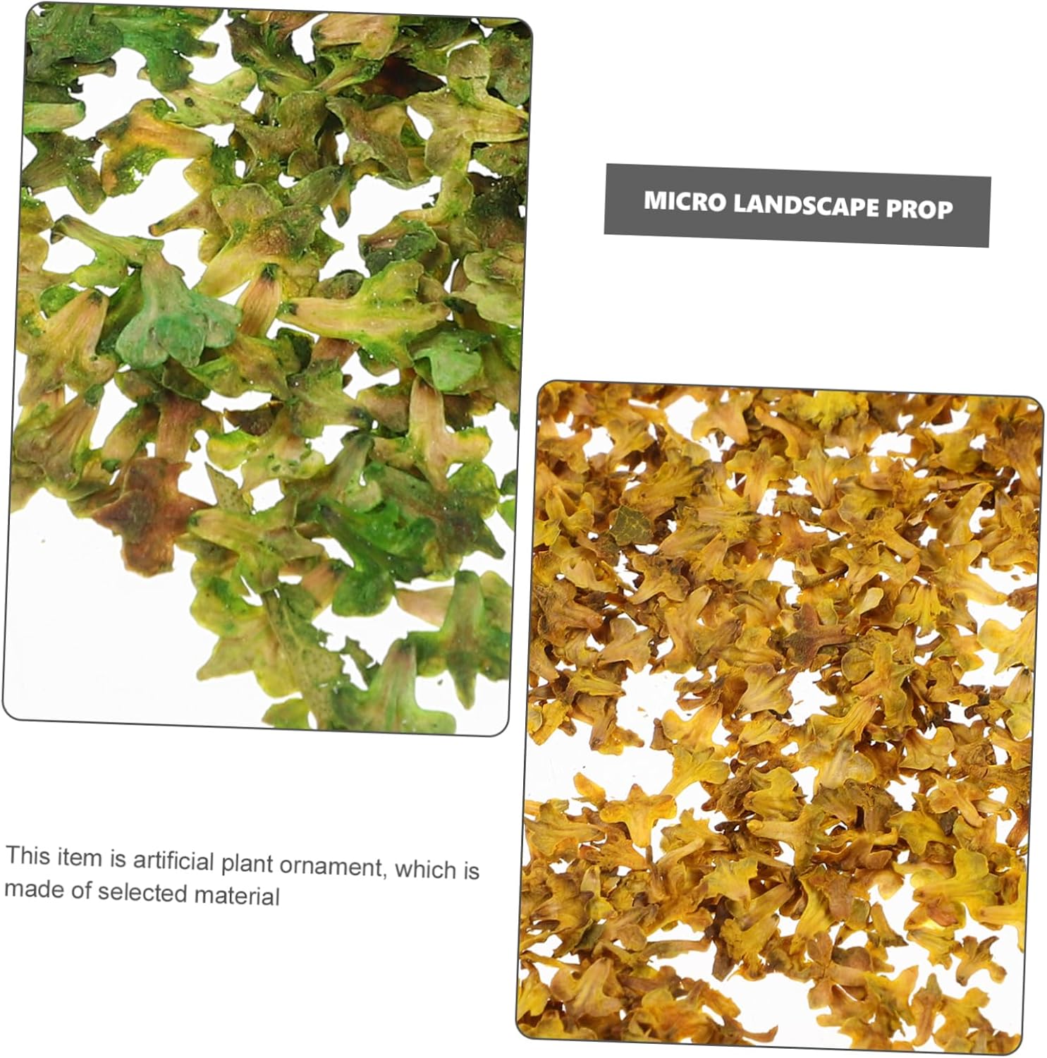 BESPORTBLE 16packs Realistic Miniature Leaves for Scenery Landscape Autumn Colors for Garden Home Office Decor and Landscape Projects