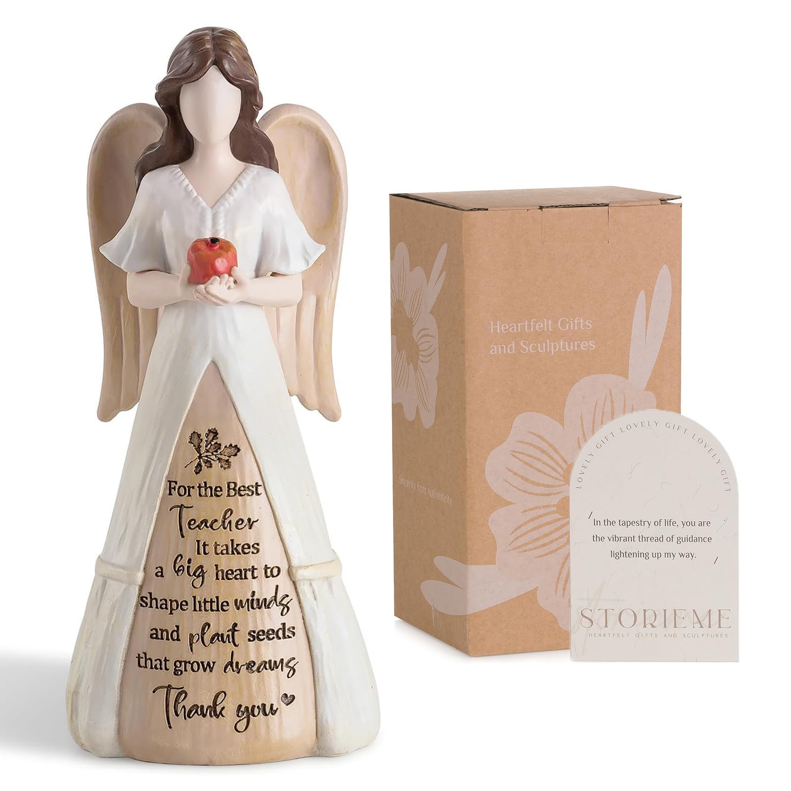 Idées de cadeaux d'anniversaire enseignants : figurine ange unique pour retraite et Noël