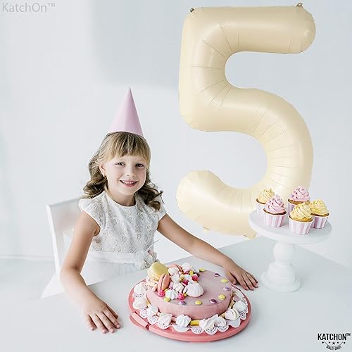 Miniatura 1363 de KatchOn, Globo dorado gigante del número 8 de 40 pulgadas, globo dorado del número 8 para decoraciones de cumpleaños de 8 años para niñas