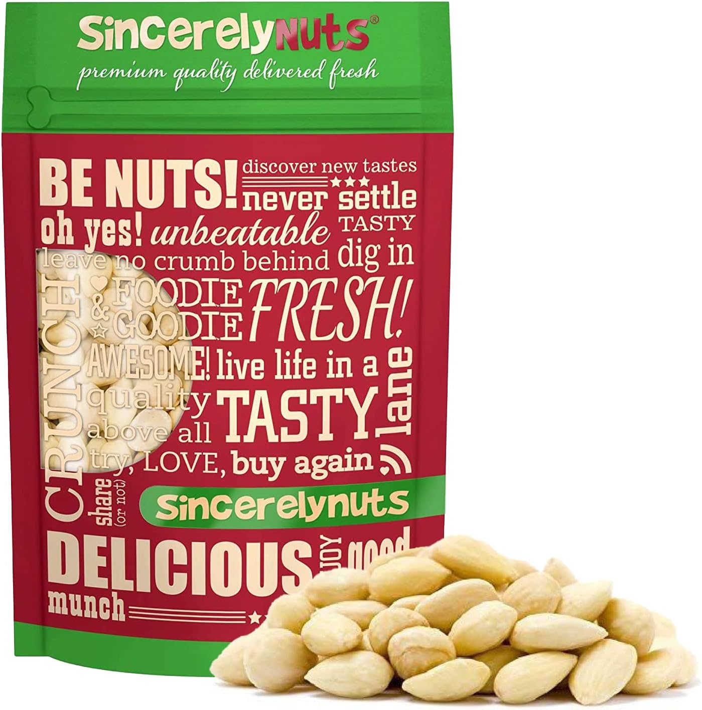 Sincerely Nuts Whole Cashews Roasted and Salted Five
