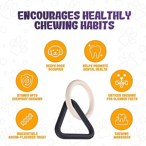 Miniatura 6 de LEE BONBON Juguetes interactivos para masticar perros  Juguete masticable perfumado de goma para masticadores agresivos de razas pequeñas a medianas