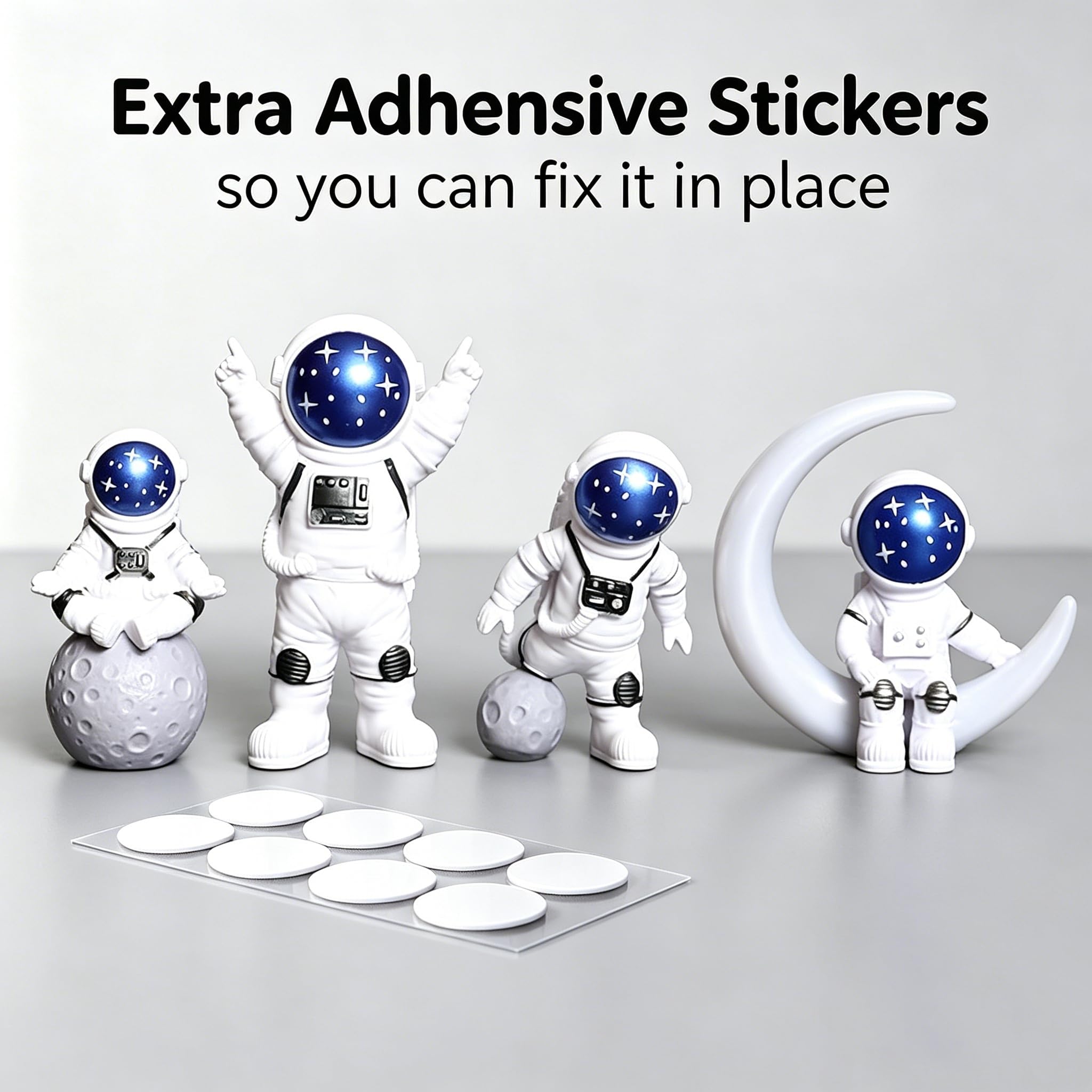 Amazon.com: Ni-JASW Blue White Astronaut Statues Set of 4