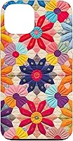 Vista 7 de Quilting Flower Blooms Quilt Pattern Case for iPhone 17