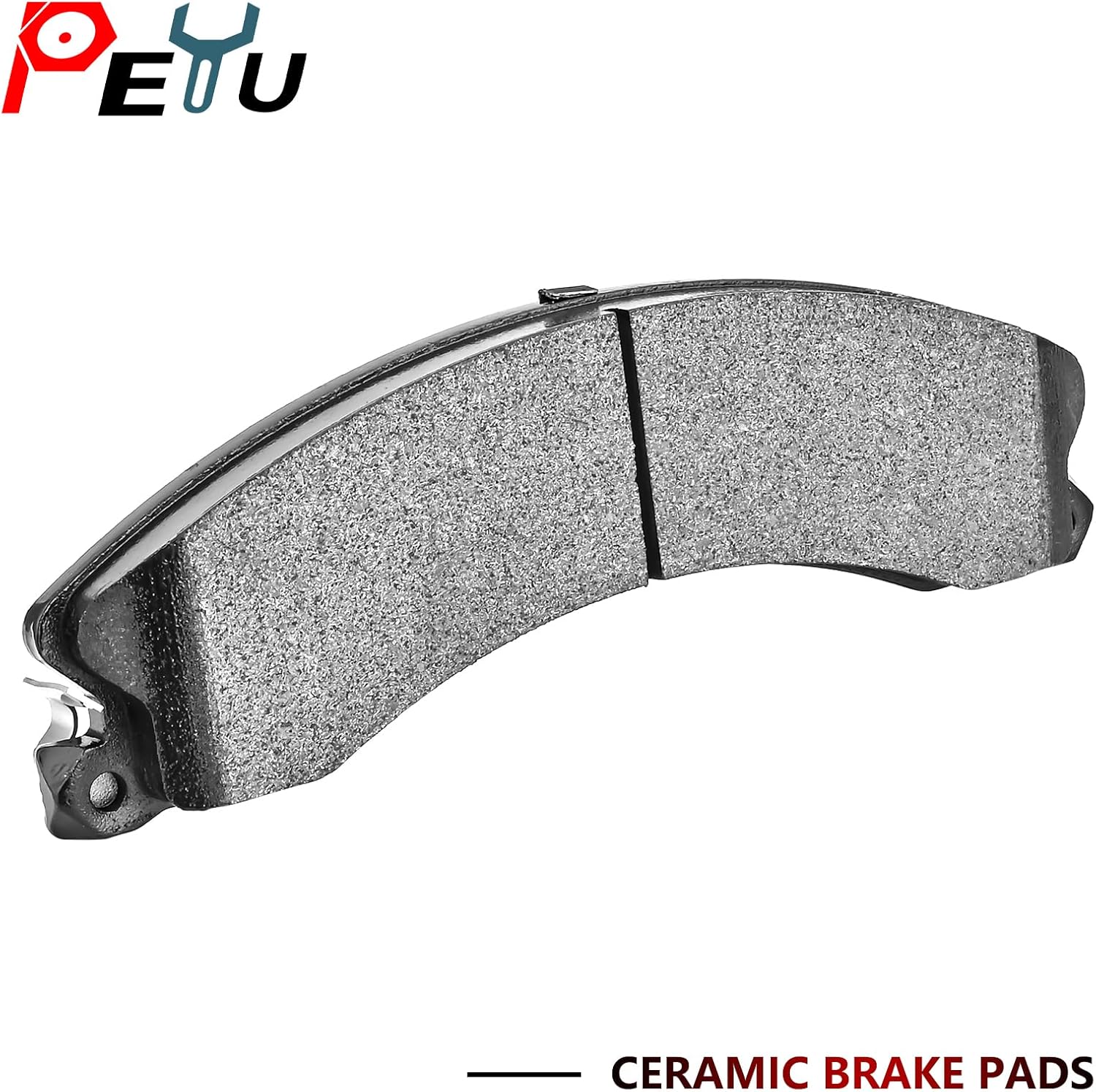 Front Rear Ceramic Brake Pads for 2011-2019 Chevy Silverado 2500 HD/Silverado 3500 HD, for 2016-2018 Suburban 3500 HD, for 2011-2019 GMC Sierra 2500 HD, for 2011-2019 Sierra 3500 HD D1411 D1411