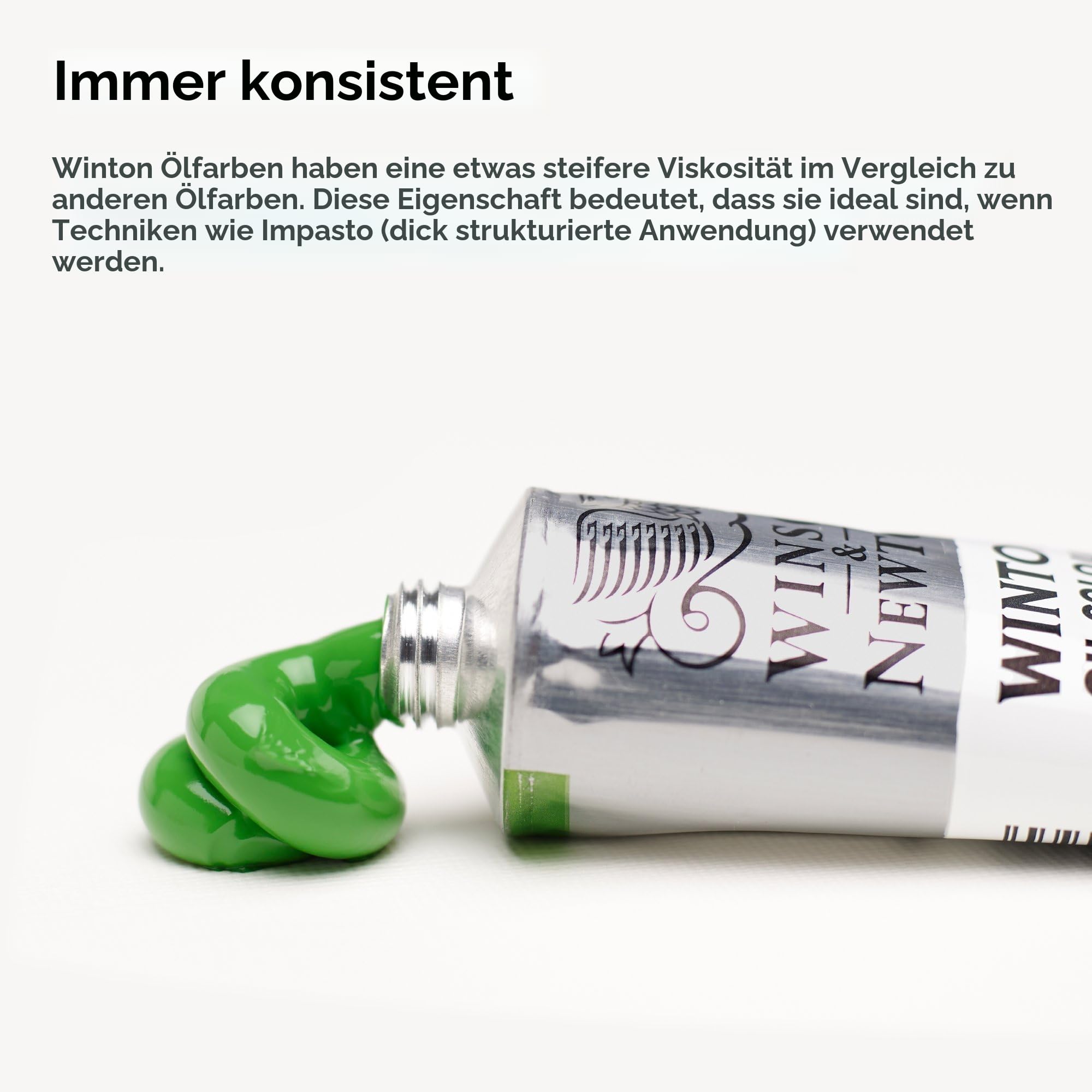 Winsor & Newton 1490618 Winton, feine hochwertige Ölfarbe mit gleichmäßiger Konsitenz, hohe Deckkraft & Pigmentrecht - Ölfarbenset 10 Farben in 21ml Tuben
