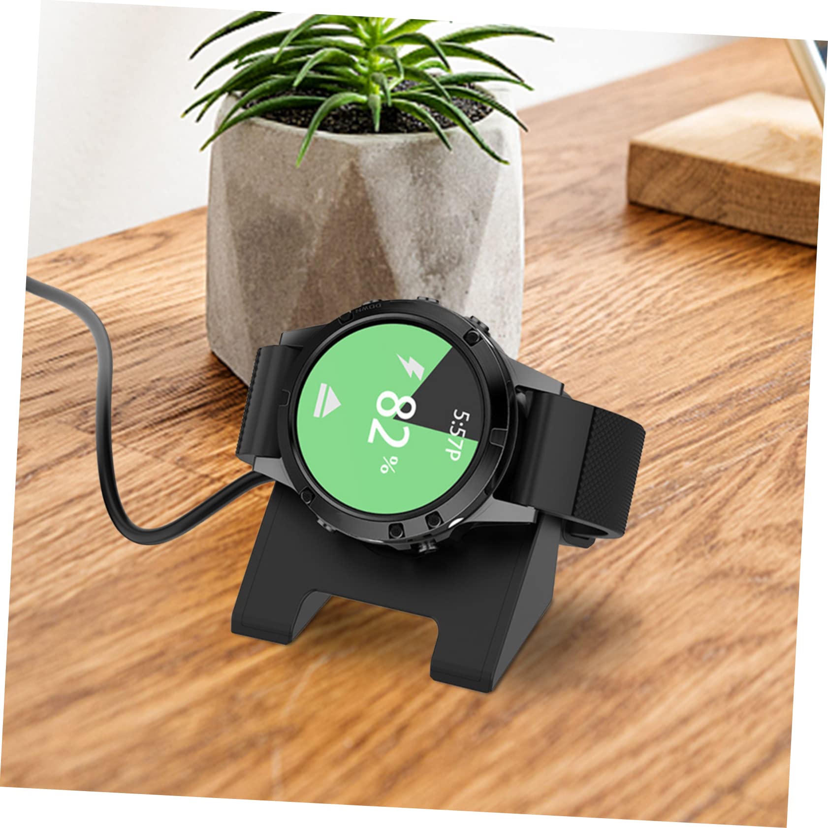 UKCOCO 5pièces Station De Charge pour Montre Connectée Chargeur Et Fiable avec Performance Antibruit Câble De Chargement USB pour Montres Sportives
