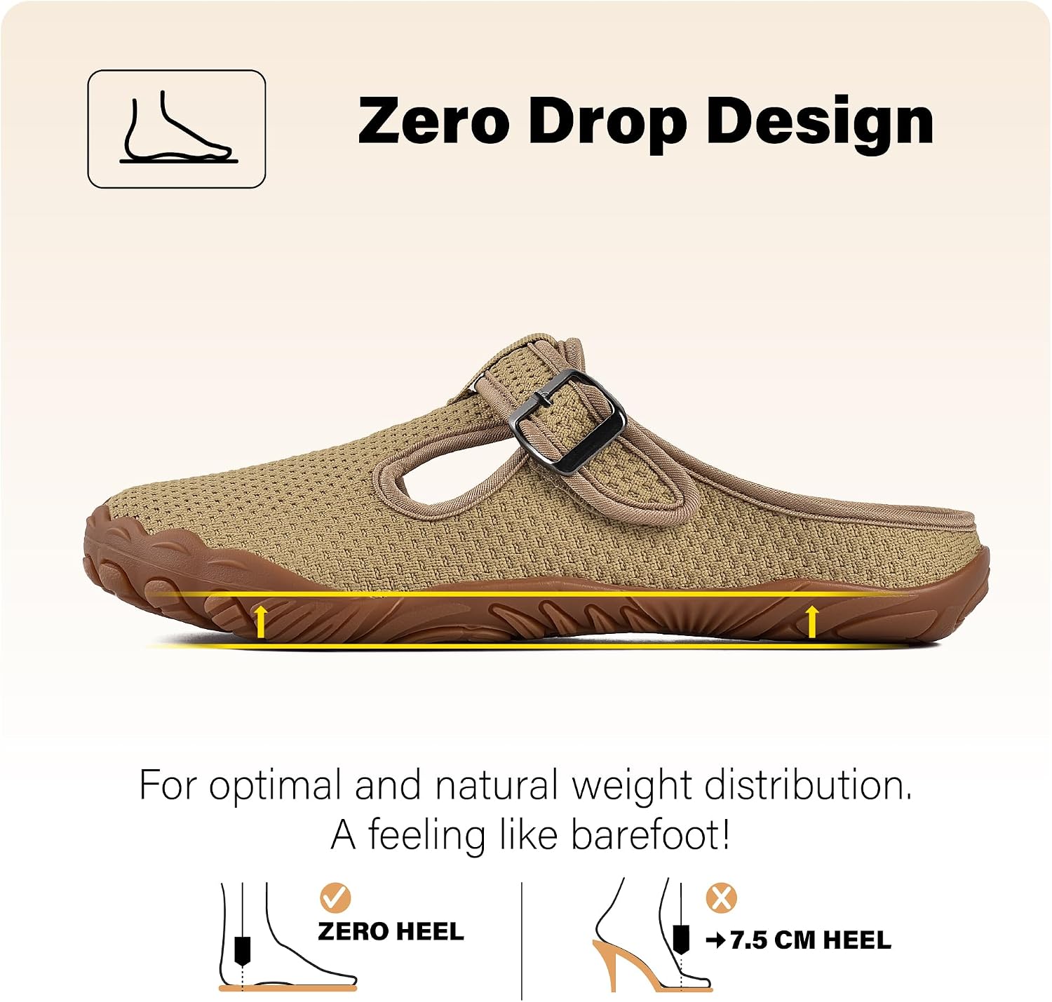 JACKSHIBO Women's Mesh Mule Clogs Wide Toe Box Arch Support Slippers