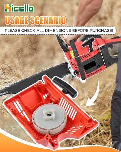 Miniatura 4 de 45cc 52cc 58cc motosierra piezas solo retroceso tracción arranque montaje motosierra repuestos para motosierra china 4500/5200/5800