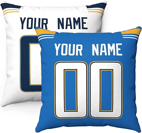 Miniatura 121 de ANTKING 2 paquetes de almohadas personalizadas con cualquier nombre y número para hombres, mujeres y niños Para Cincinnati