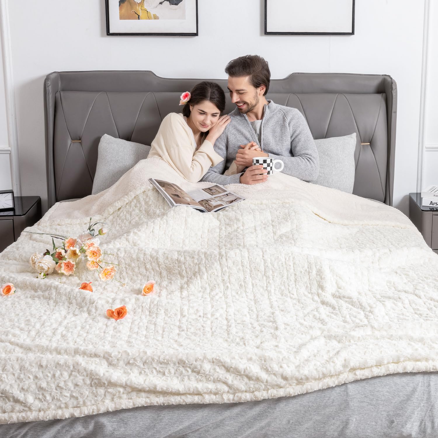 WOOMER Electric Heated Blanket, 90