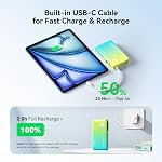 INIU Chargeur portable, 45W PD Mince 10000mAh Banque de puissance avec intégré USB-C, Camping Outdoor Travel Business, pour Femmes Hommes Étudiants Famille Urgence