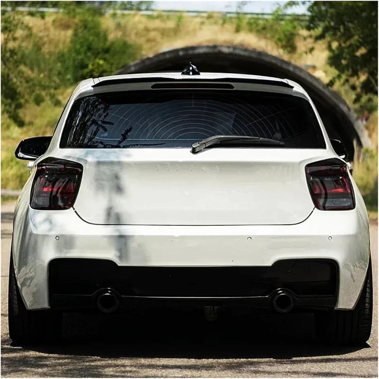 Rear Roof Spoiler Tail Fin Rear Trunk Wing Compatible For BMW 1 Series F20 F21 E87 E81 Hatchback 116i 120i 118i M135i M140i 120i 118i 116i(Glossy Black)