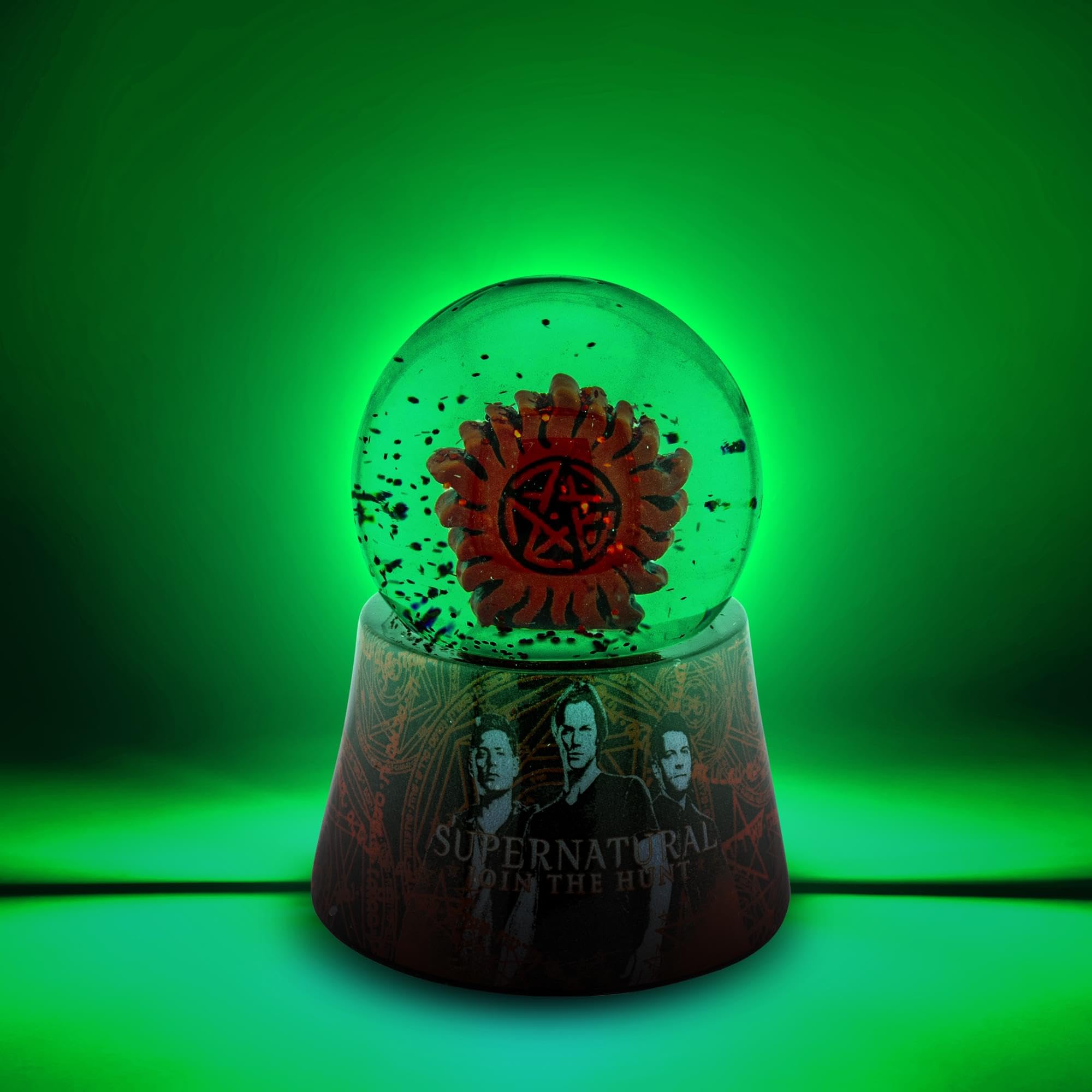 Supernatural Anti-Possession Symbol Light-Up Mini Snow Globe, Red - Image 2