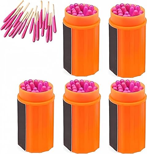 Kit de supervivencia impermeable, a prueba de tormentas con funda, 20 piezas de iniciador de fuego a prueba de tormentas, partidos de arranque de