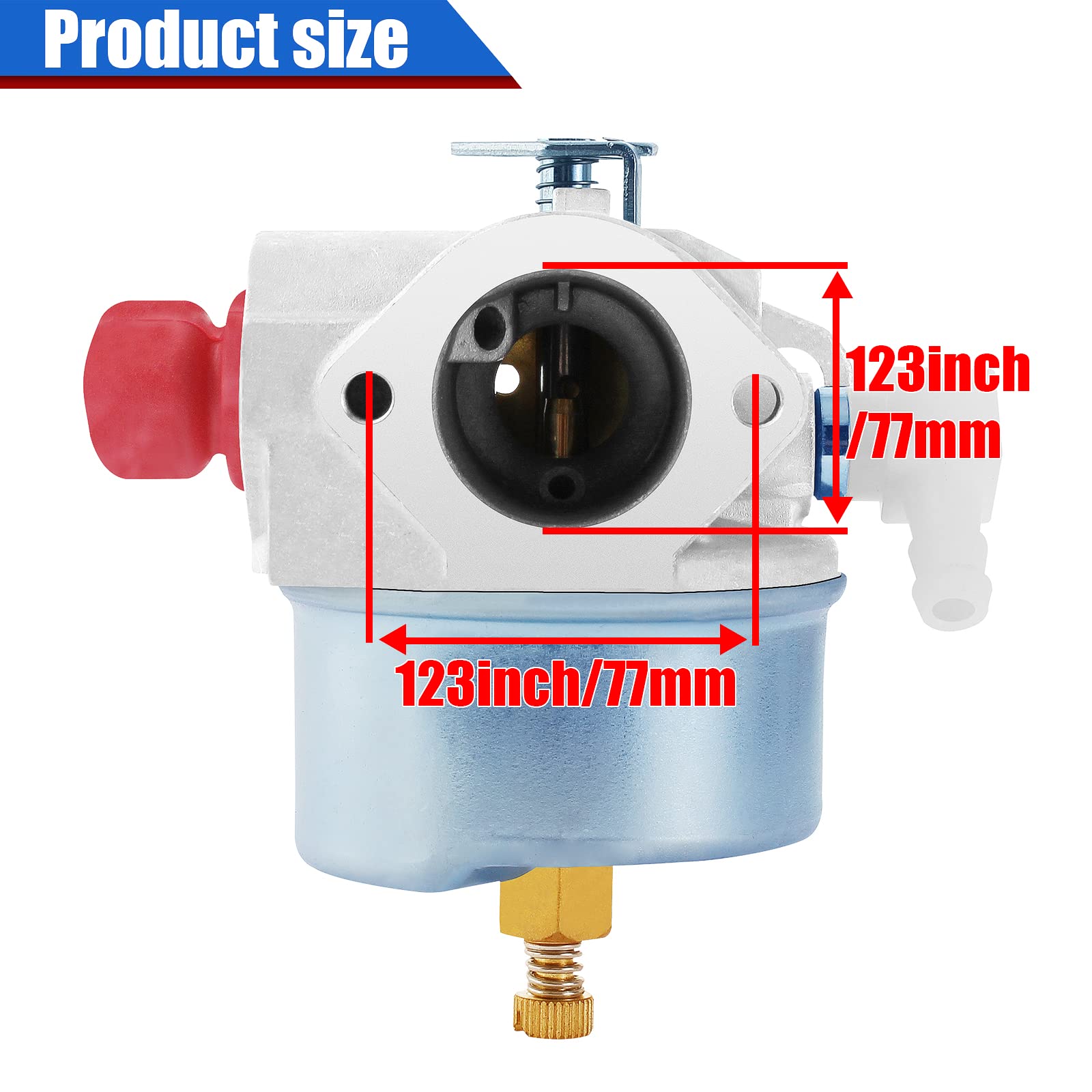 Yingshop Lawnmower Carburetor Carb for Tecumseh 632795 632795A TVS75 TVS90 TVS100 TVS105 TVS115 TVS120 ECV100 TVXL90 TVXL105 TVXL115 LAV30 LAV35 LAV40 LAV50 TNT120 - Image 3