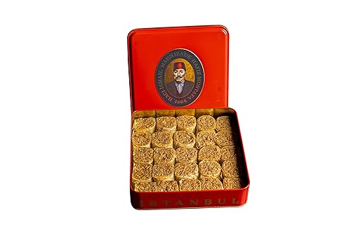 Miniatura 17 de Hafiz Mustafa 1864 Istanbul Baklava - Caja de pastelería - Bocadillos de postre de Baklava horneados hechos de hojas de masa filo fresca, pistacho