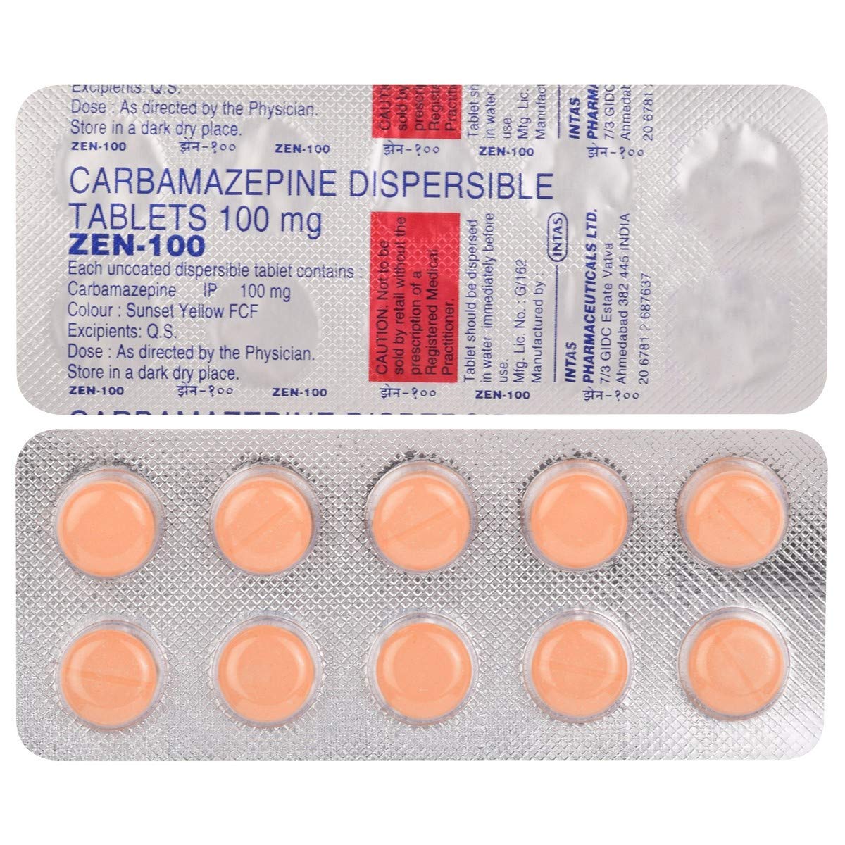 Zen 100 - Strip of 10 Tablets