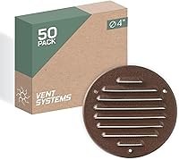 Vista 22 de Vent Systems – 3.35 x 9.84 pulgadas (interior) rejilla de ventilación de aire rectangular de metal blanco para alero, cubierta de rejilla, deflector