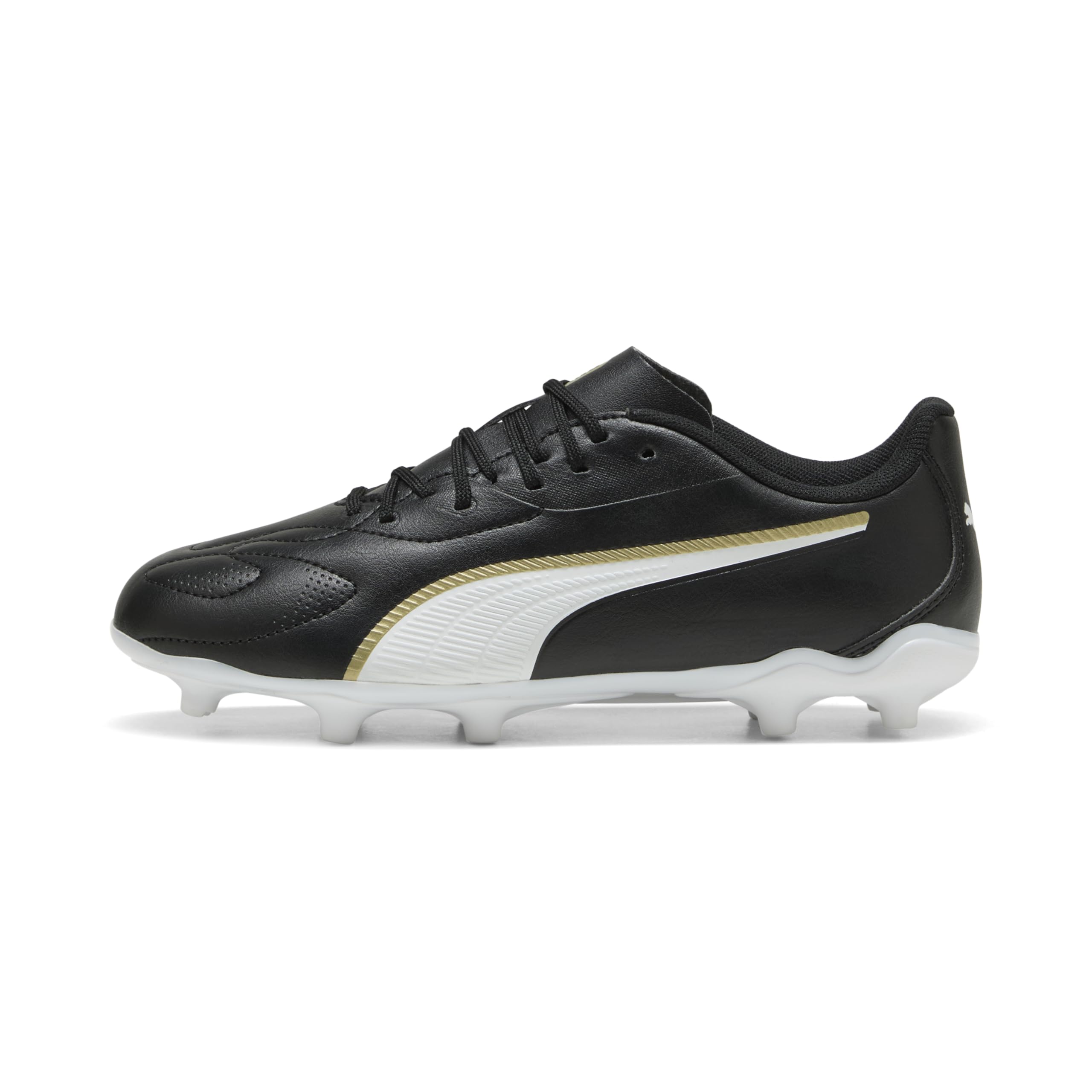 Puma Kids King 20 Play Fg/Ag White/Red/Yellow
