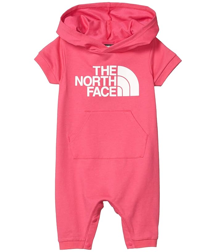 The North Face Kids  French Terry Hooded One-Piece (Infant) (Mr. Pink) Kids Jumpsuit and Rompers One Piece