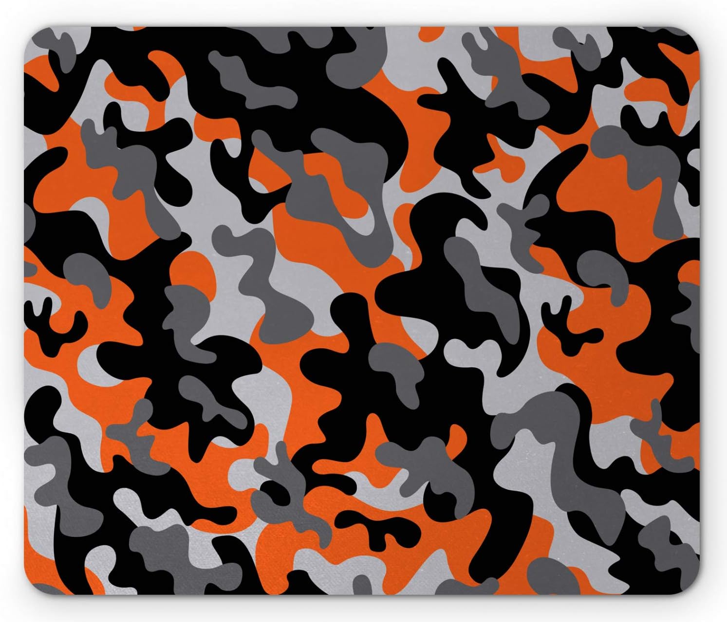 Camo Mouse Pad, Vivid Camouflage Grid Like Service Theme, Modern Design