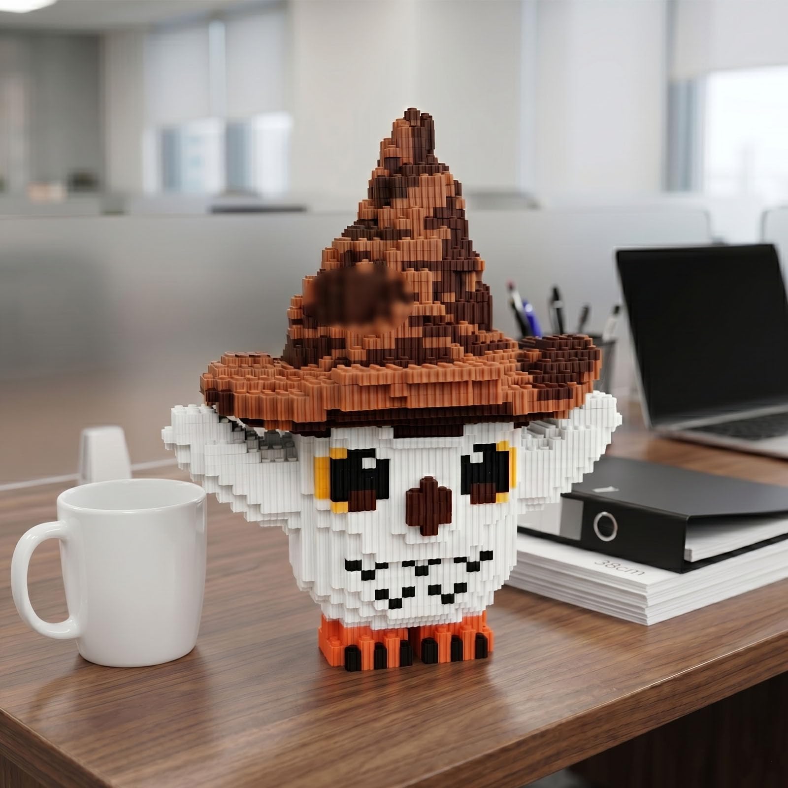 Juego de Bloques de Construcción, 4150 PCS Wizard World Owl DIY Building Blocks, 28 CM Animales Ladrillos,Juguetes de Construcción Búho, Regalos para Adultos, Familia, Amigo