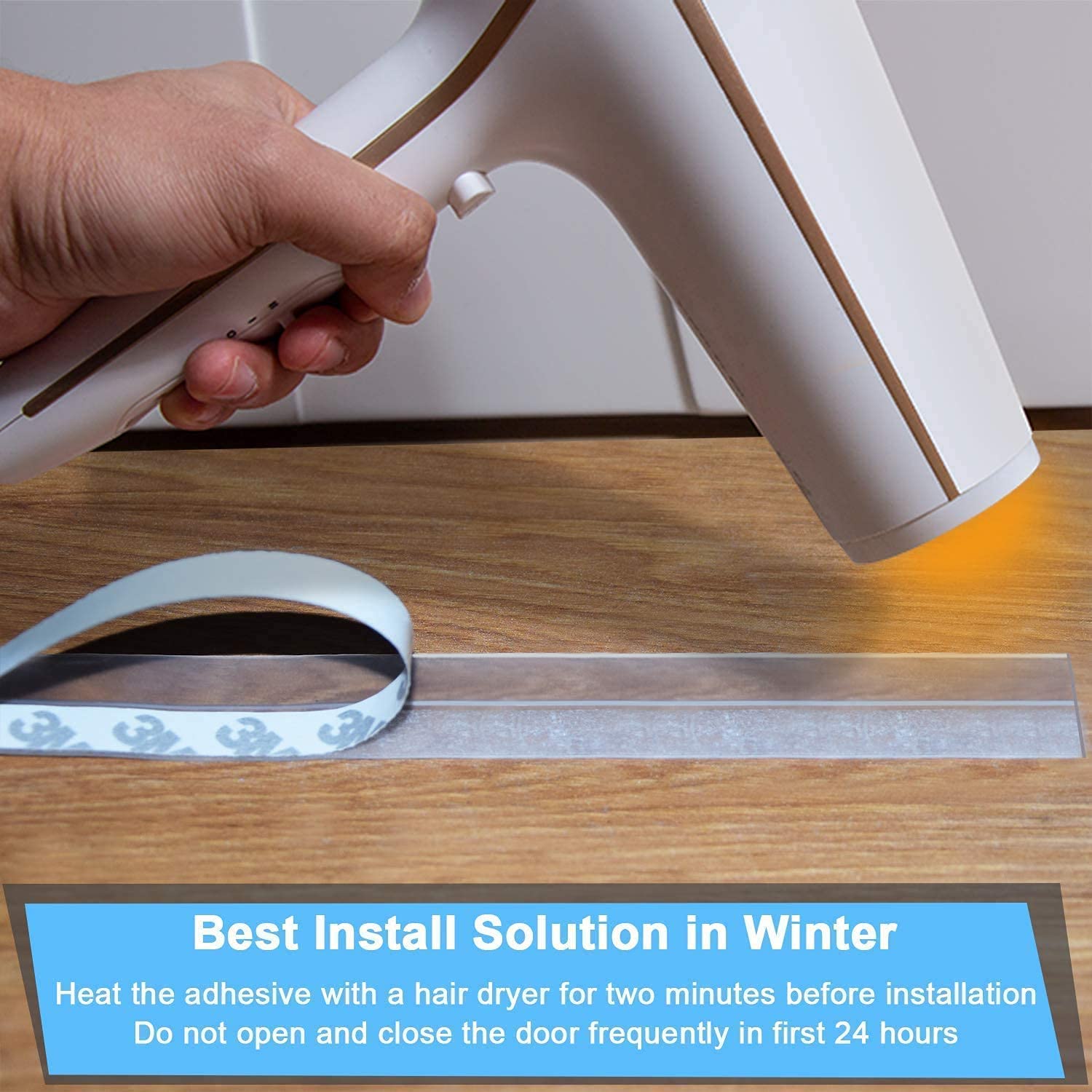 Gnanex Multi Purpose Door Tape for Seal and Window Sealing Tapes | Weather Strip Door Tape for Insects Bugs Cockroach, Sound Proof and Stop Air Door Window Sealing Adhesive Tape (3 Meter) 4