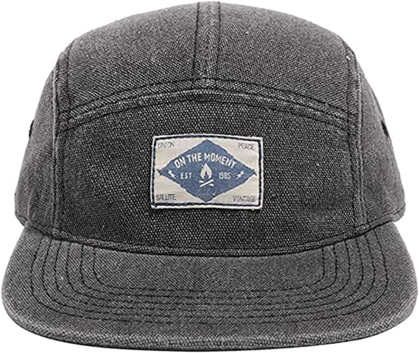 5 Panel Hat Flat Brim Baseball Cap Snapback Hats for Men Vintage Trucker Dad Hat Hip Hop Street Style Skateboard Hats