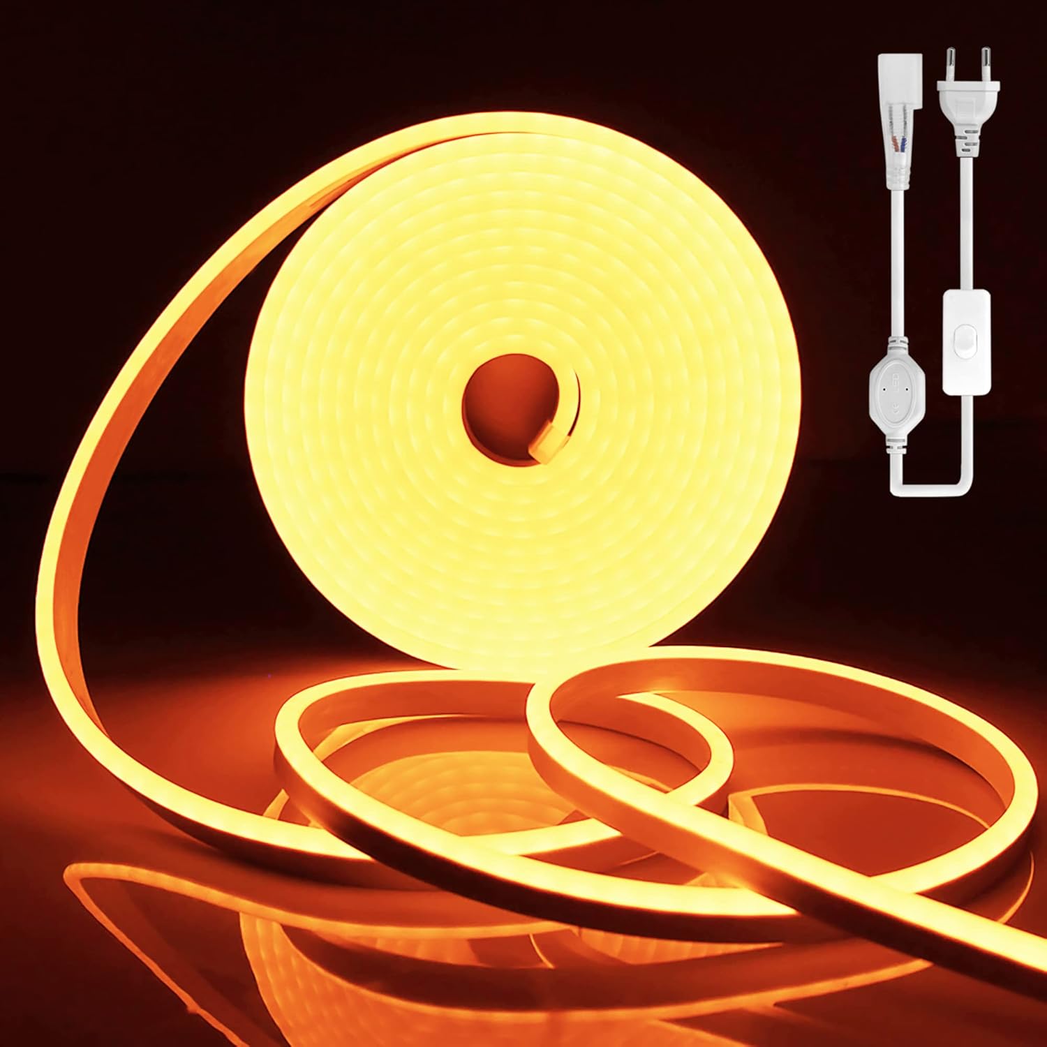 SPAHER Led Strip 20m Led Strip Aussenbereich Neon LED Streifen Mit