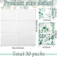 Vista 2 de Geyee 50 Paquetes de Pañuelos Faciales de Viaje Pañuelos Desechables de Bolsillo para Invitados de Boda Viaje Escuela Bolso Suministros