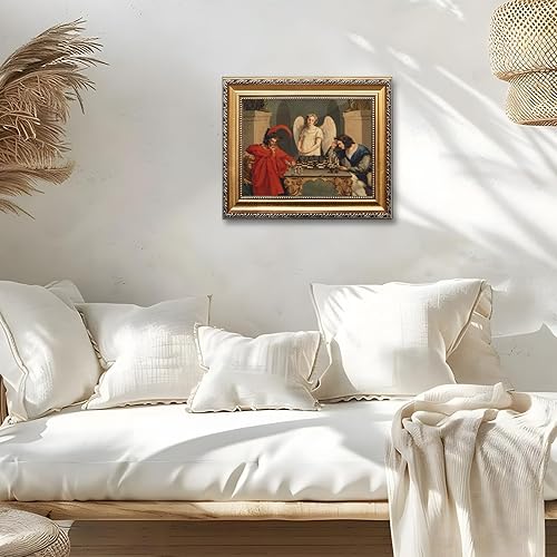 Miniatura 6 de Póster de Fausto y Mefistófeles jugando al ajedrez, arte de pared clásico vintage de The Devils Checkmate Pintura Retro Cuadro Impresiones en lienzo