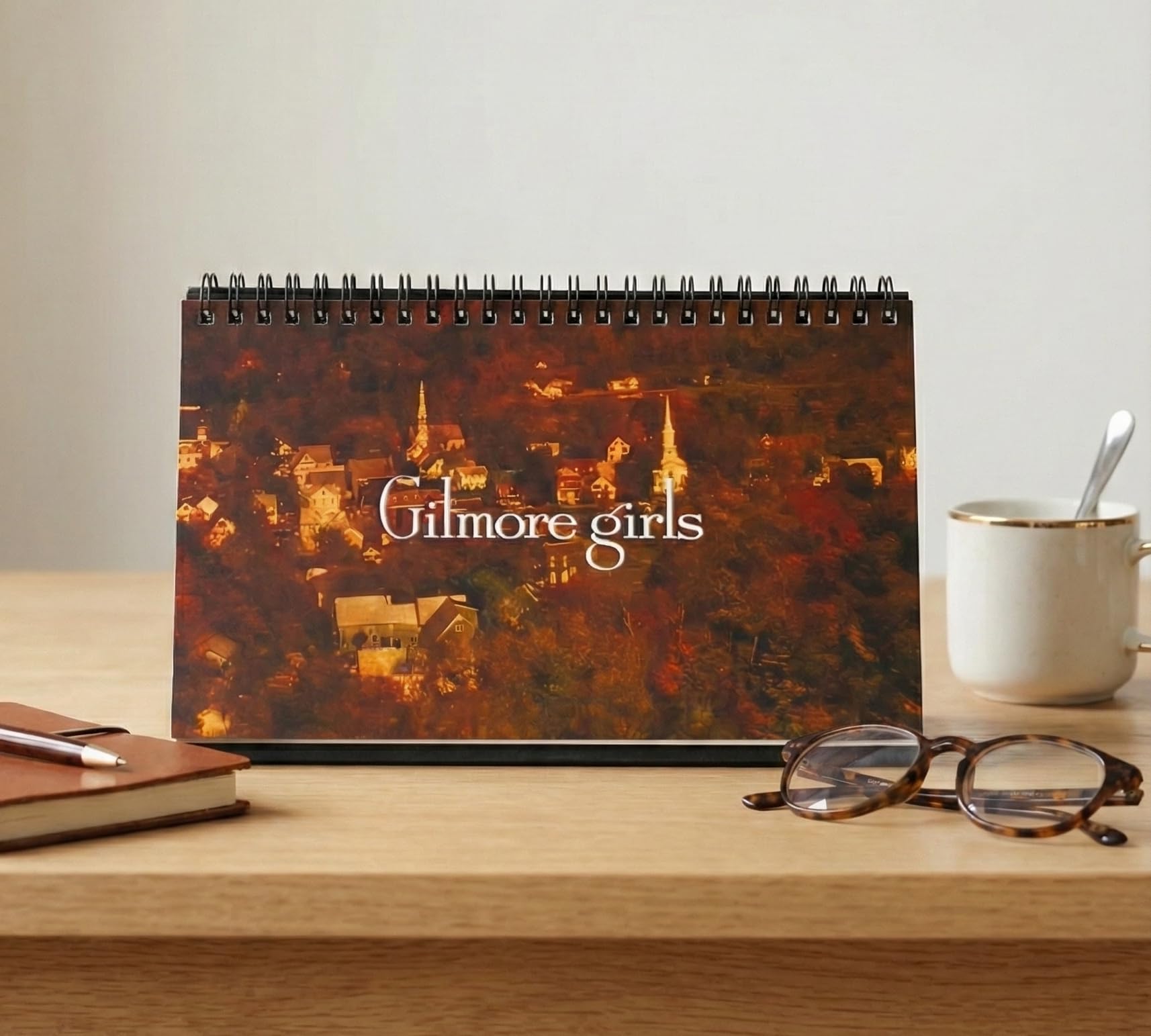 THE UMBRELLA STORE Gilmore Girls 2025 Desk Calendar with 13 Sheets, Wooden Stand- FOR HOME, OFFFICE | 2025 TABLE CALENDAR-image-36