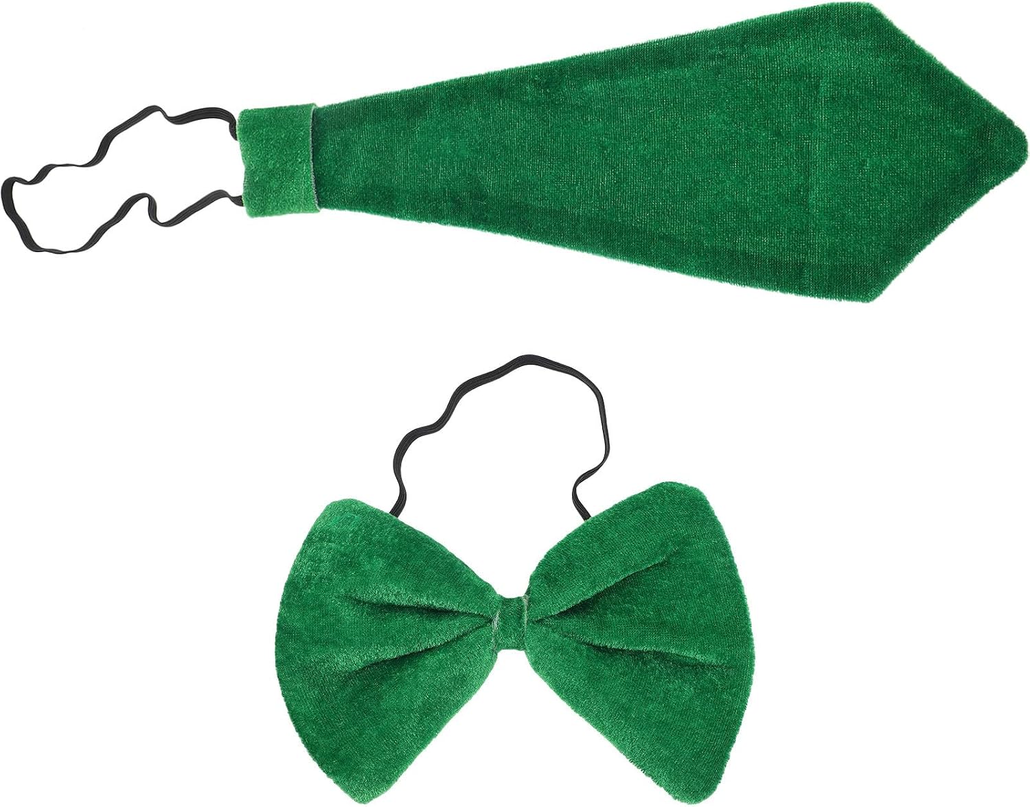 Holibanna St Patrick's Day Bow Tie for Men Green Decorative Fabric Tie Eye-catching Unique Design Party Accessory for Celebrations