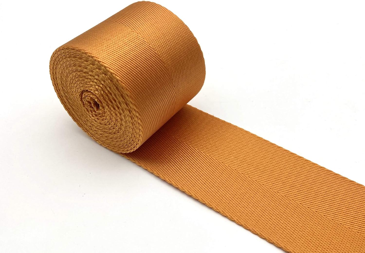 Nylon Webbing Ribbon 2 inch (50mm) Heavy Weight Yellow Strap Replacement 5 Yards ZA46