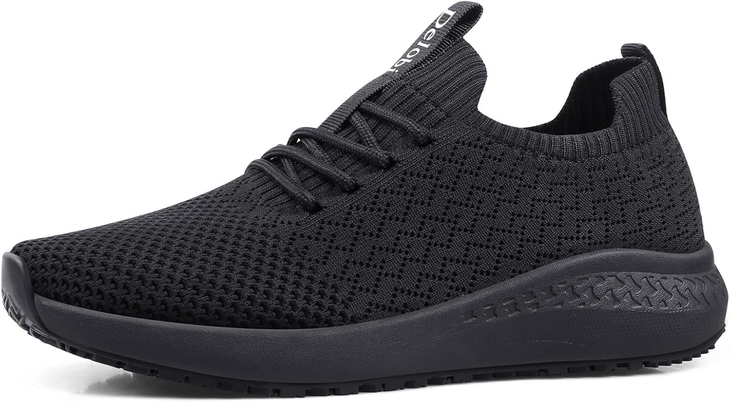 Non Slip Shoes for Women Food Service Slip Resistant Work Shoe Restaurant Chef Kitchen Hospital Staff Walking Sneakers Breathable Lightweight with Lace Up Design