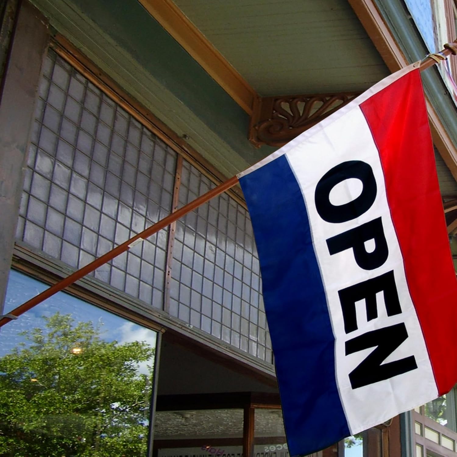 Open Flags for Business Sign 3x5 Outdoor Double Sided 3 Ply Heavy Duty Open Flags Banner for Outside with 2 Brass Grommets UV protection Fade Resistant for Indoor Outdoor - Image 6