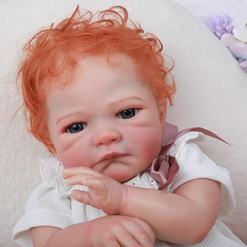 Vista 15 de WOOROY Muñecas realistas de bebé Reborn – Muñeca de bebé recién nacida realista de 20 pulgadas con cuerpo suave y pesado, juguete de regalo