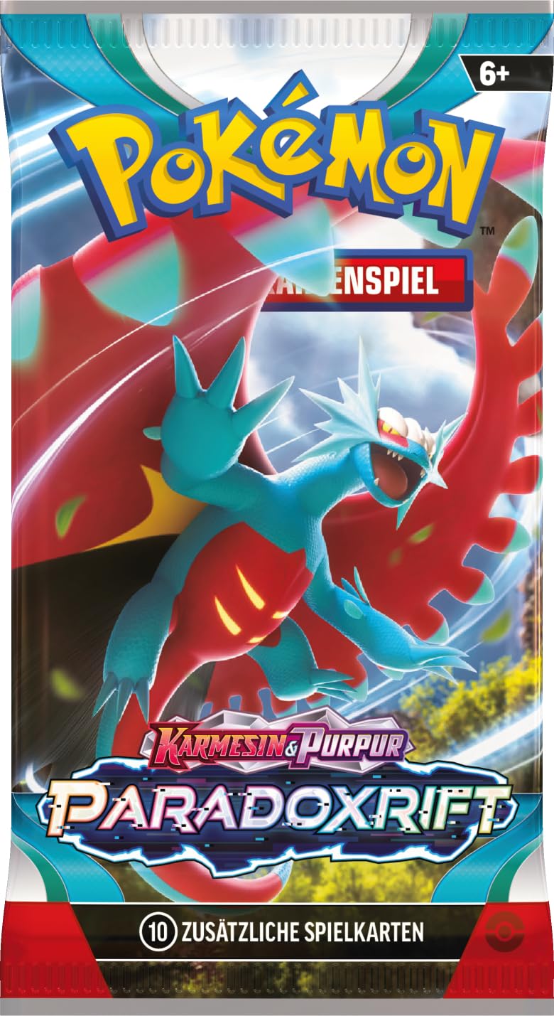 Pokémon-Sammelkartenspiel: Boosterpack-Display-Box Karmesin & Purpur – Paradoxrift (36 Boosterpacks)