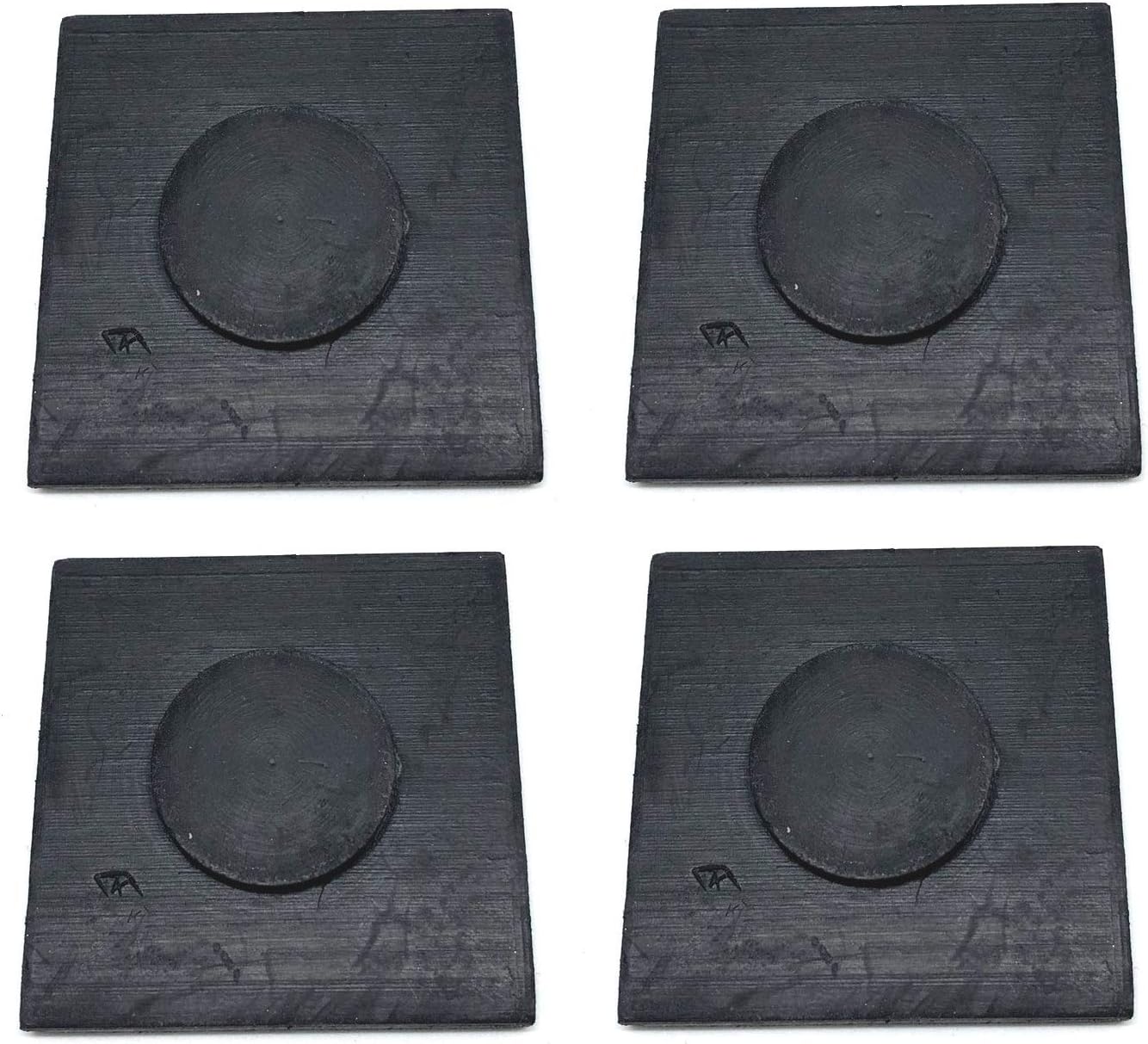 4 PCs 1 7/8 Inch Square Leaf Spring End Tip Wear Pad Anti Squeak Insert Cushion Silencer Rubber